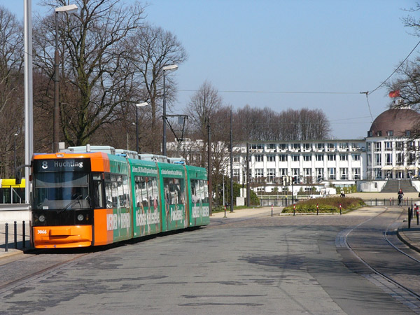 Tw 3066 während einer Umleitung der Linie 8, 02.04.2005. Foto: Ingo Teschke